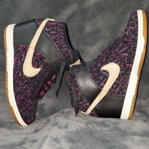 Womans Size 8.5 Nike Purple Dynasty Sky Hi Wedge
